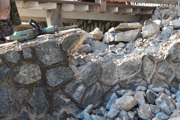 Retaining Wall Demolition in Fort Collins